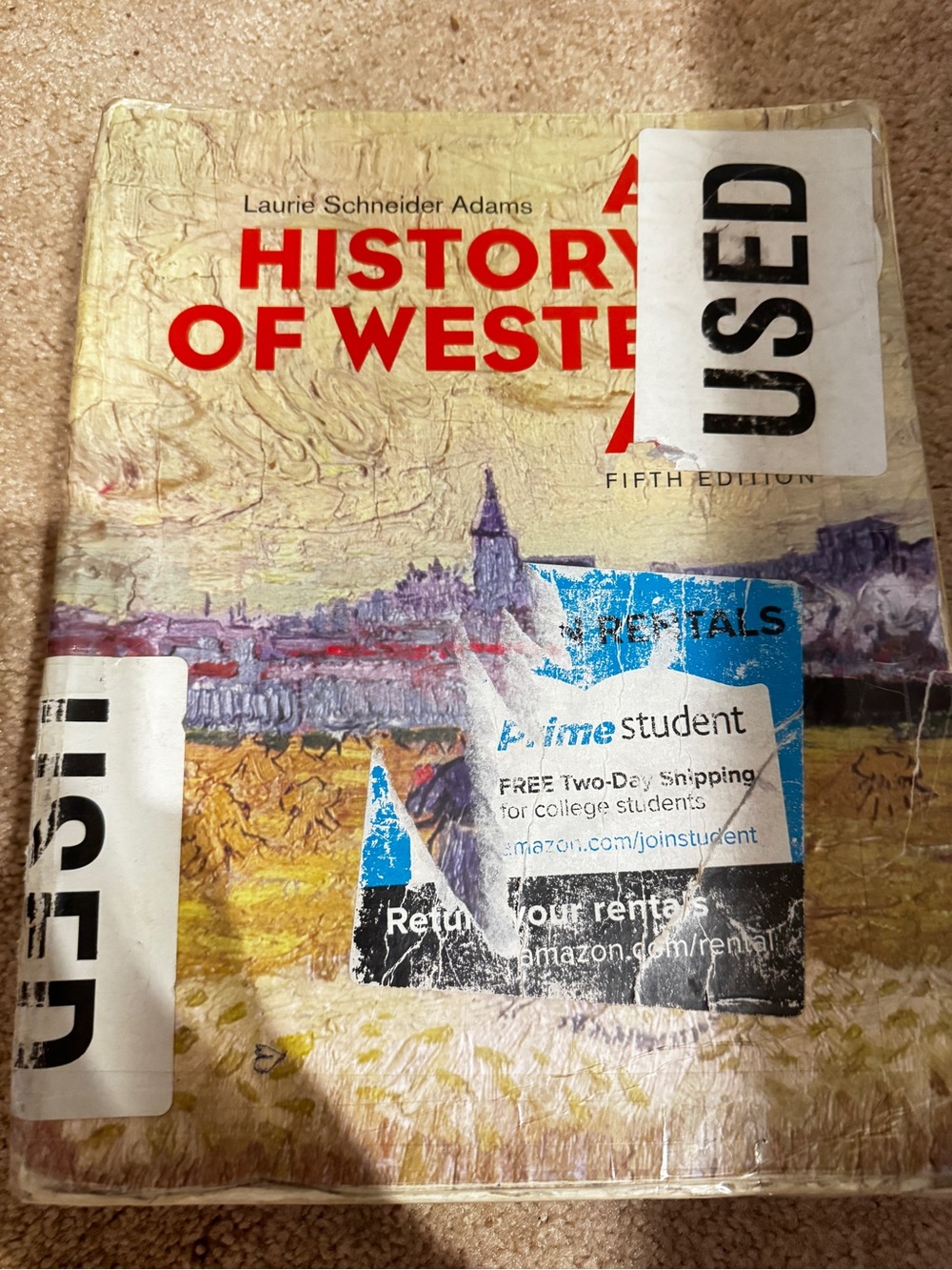 A History of Western Art - Cream and Red Cover